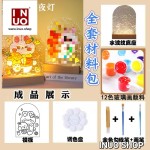 Base led con paleta de diseño artistico
